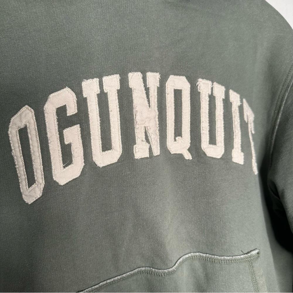 Jones & Mitchell | Green Ogunquit Hoodie Sweatshirt Size Small View 4